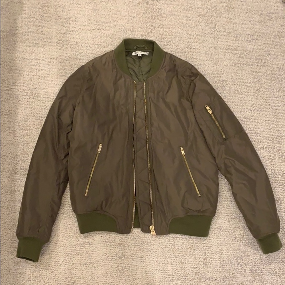 Showpo Green Bomber Jacket